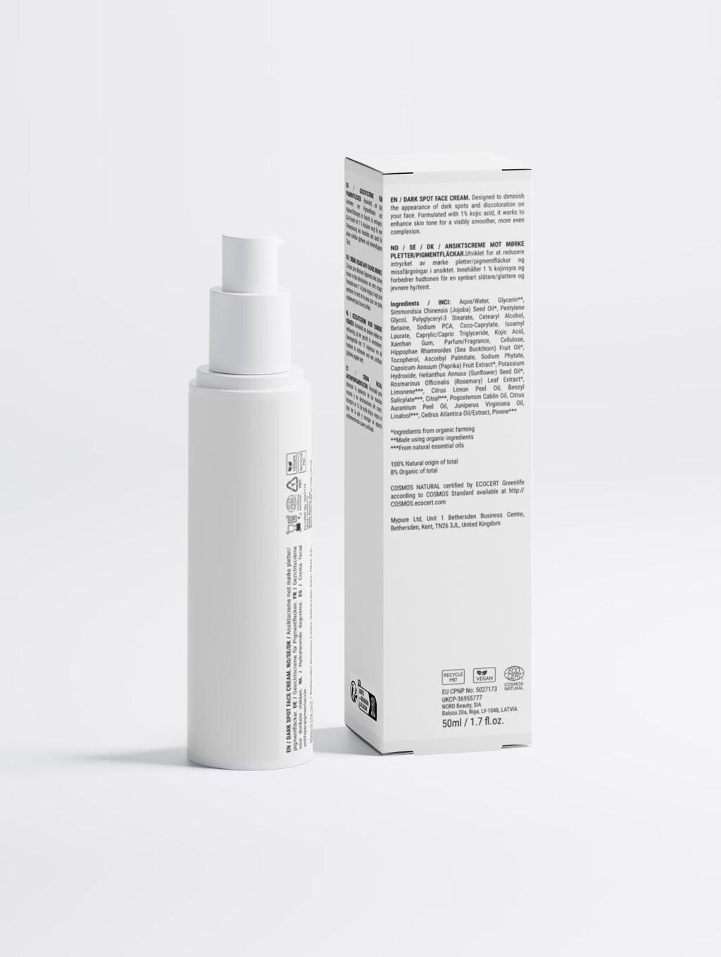 Dark Spot Face Cream with Kojic Acid