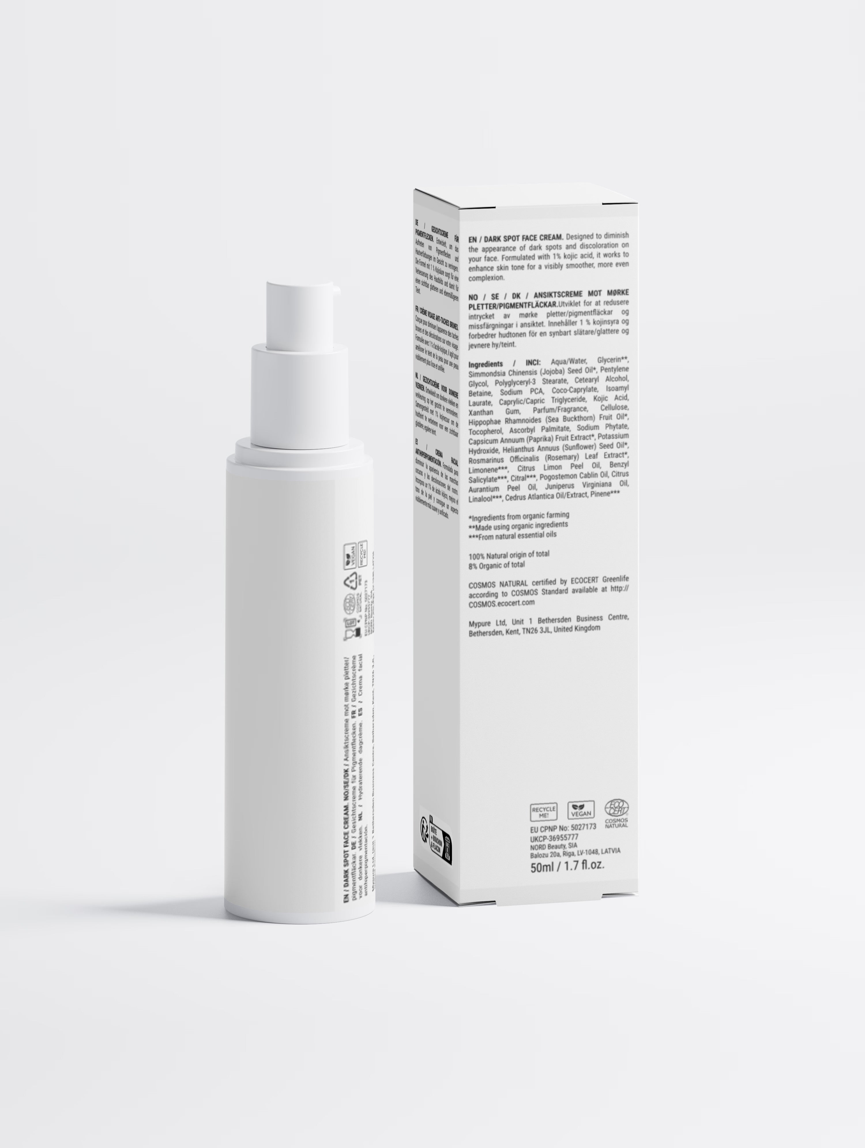 Dark Spot Face Cream with Kojic Acid